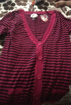 New XL hot pink cardigan