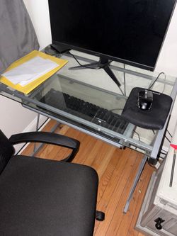 Computer desk with computer chair
