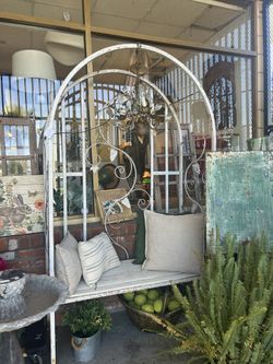 Awesome Heavy Duty Garden Arch With Bench 82x48x20