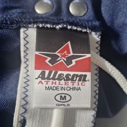 (BB  - 41)  ALLESON GIRL'S SOFTBALL PANT BLUE SIZE MEDIUM 