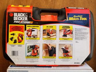 Black and Decker MT1203K-2 Multi Tool Drill/Driver, Jog Saw, Sander/Polisher