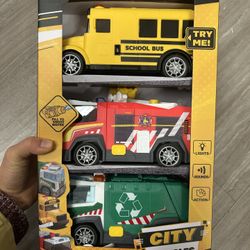 NWT City Vehicles 3-in-1 Toy Set
