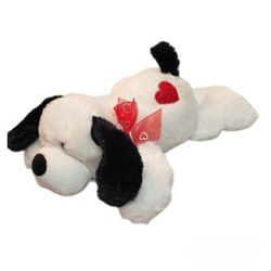 Valentines 10" Ganz puppy with heart and bow