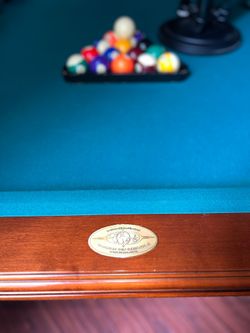 Billiards pool table