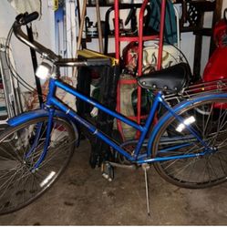 SEARS VINTAGE FREE SPIRIT BIKE BICYCLE BLUE