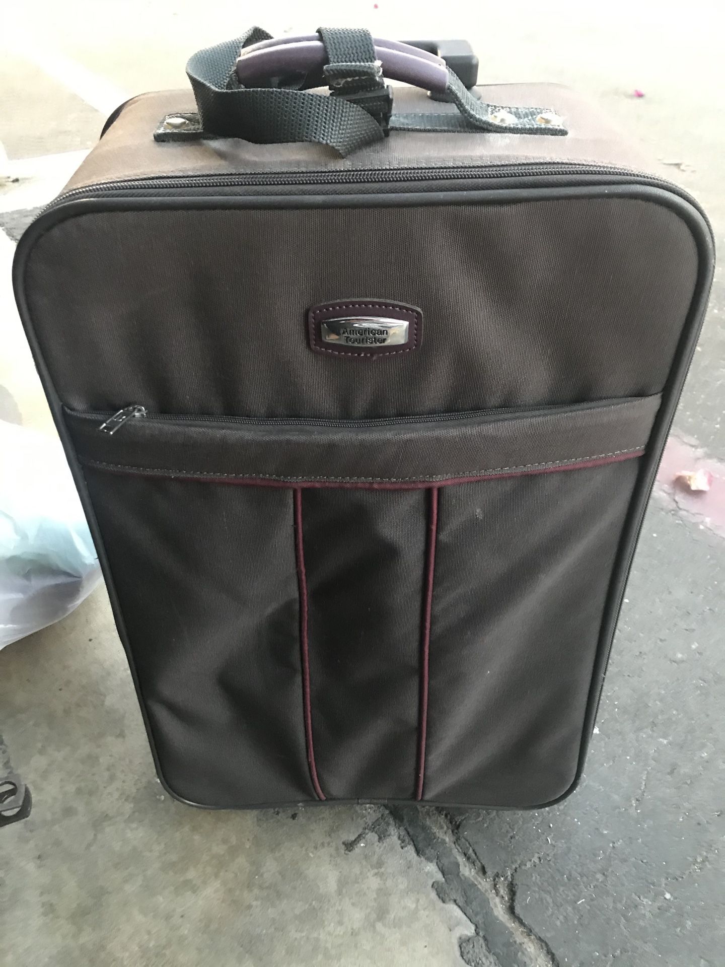 Suitcase American touriste