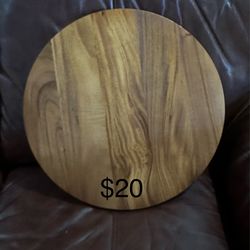 Round Wooden Platter