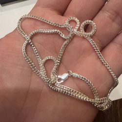 Solid 926 Silver Franco chain 2.5MM 22 Inch