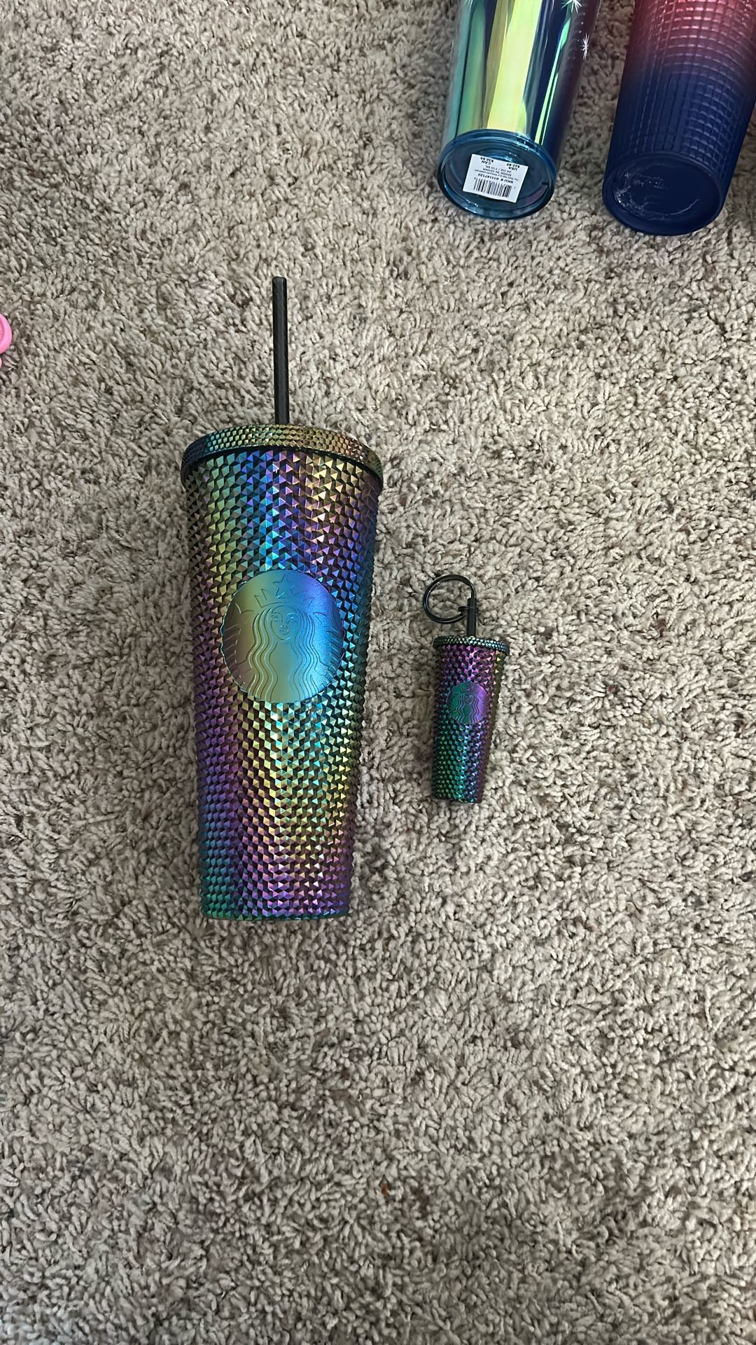 Starbucks 24 Ounce Cup And Matching Keychain