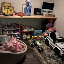 Butch block bar table with 40in galvanized legs.