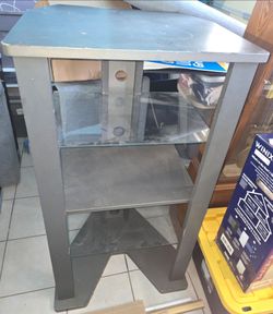FREE Media Stand with glass shelves