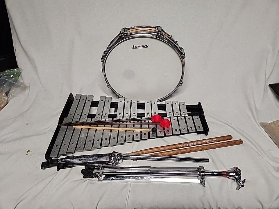 Drum And Xylophone Set With Case