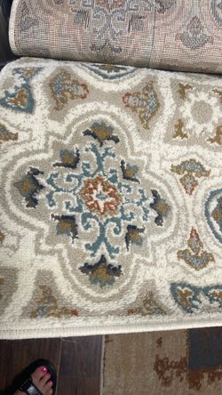 Ivory Medallion Area Rug