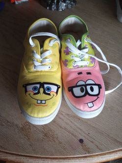 SpongeBob and Patrick shoes size 7