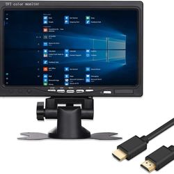 7 Inch Monitor HDMI - 1024x600 HD TFT LCD Screen Display AV VGA Input Built in Speaker for Raspberry Pi 3 Model B+ 3B CCTV Computer PC DVR Car