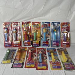 Pez Disney Candy Dispensers W/feet Lot Of 13