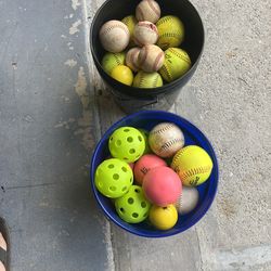 Softballs and training balls