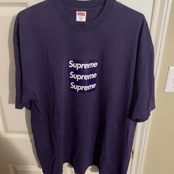 Supreme Asspizza Triple Box Logo Purple XL
