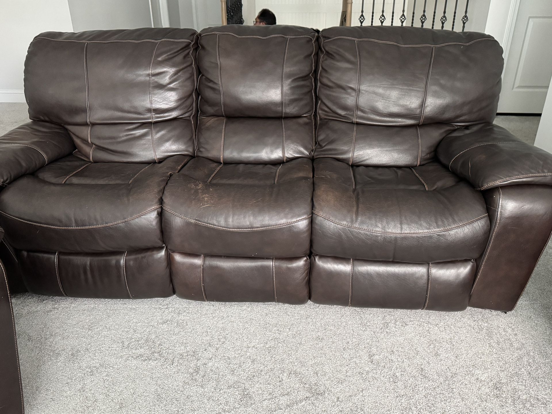Leather Sofa Set