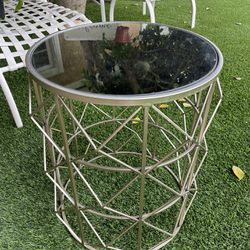 Steel Round End Table