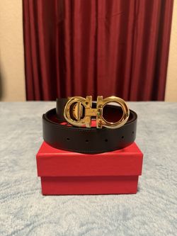 Ferragamo Reversible Belt Black/brown Sz 32