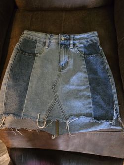 Womens PACSUN Blue Jean Skirt