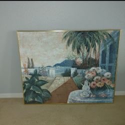 Mediterranean Coast Canvas Wall Art