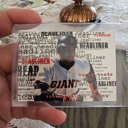 Barry Bonds '96 Fleer Headliner Insert Baseball Card 