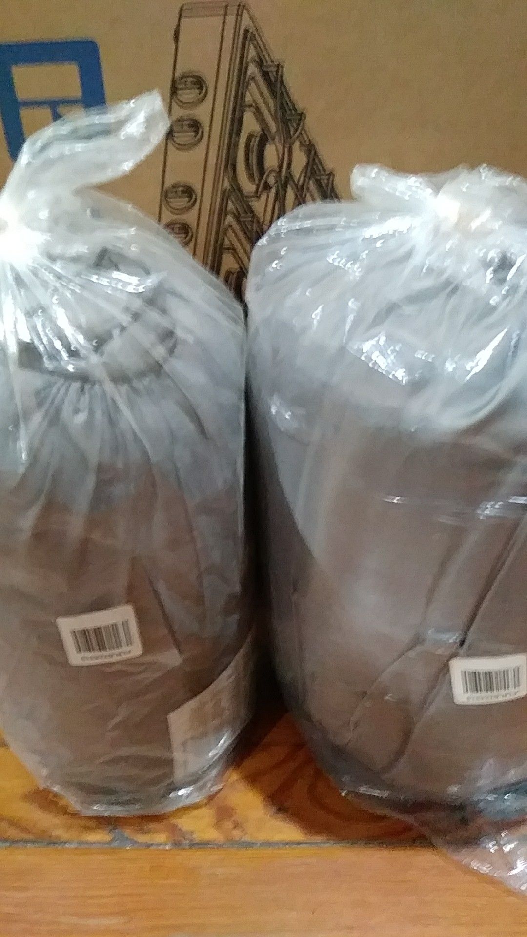 Coleman Sleeping Bags-Grey- 1new; 1 used 1x indoors.
