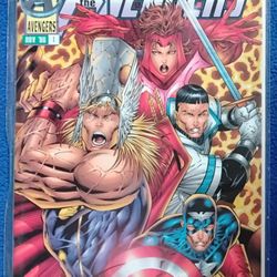 AVENGERS VOL 2 # 1 - 22K GOLD SIGNATURE EDITION - 1996 MARVEL COMICS ROB LIEFELD