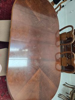 Beautiful Real Wood Dining Table with 6 Chairs
