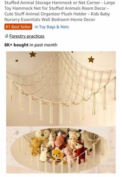 Stuffed animal hammock