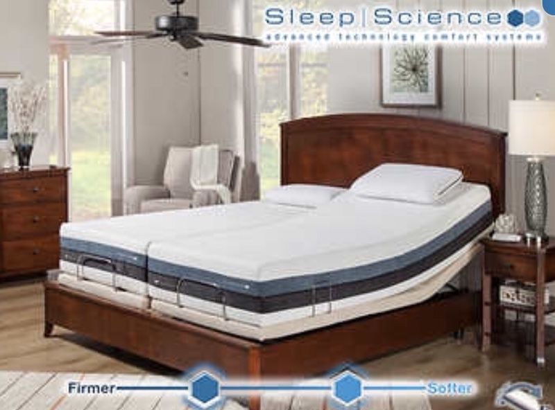 Sleep Science iFlip 12 Memory foam mattress AND adjustable base