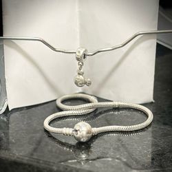 Authentic Pandora Retired S925 ALE Disney Mickey Charm