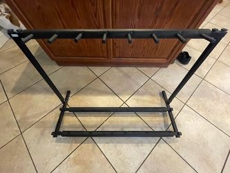 7 guitar folding storage rack