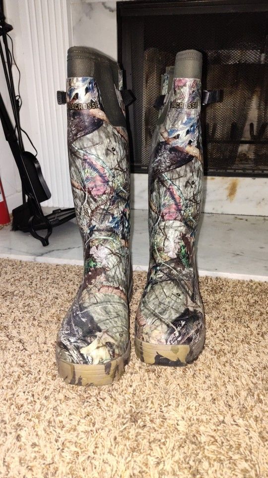 Lacrosse Boots rubber size 11 alphaburly pro mobu country hunting fishing work outdoors
