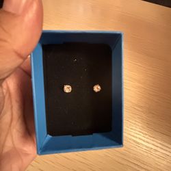10kt 1 ct peach morganite studs rise gold 75$ firm 