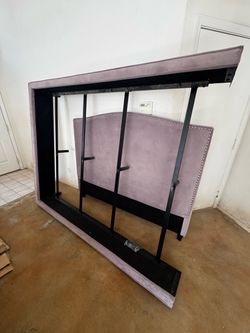 Bed frame, box and headboard