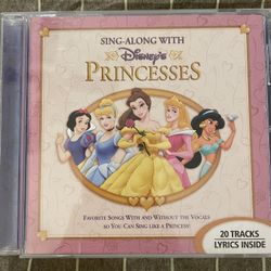 Disney’s SING-ALONG WITH DISNEY’S PRINCESSES (CD)