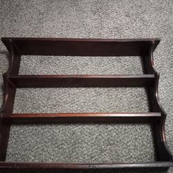 Vintage Wooden Wall Shelf w/ matching shelf