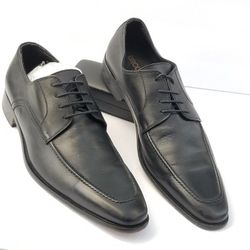 Broletto | Black Oxford Shoes | Size 10 Oxford Black Brogue Shoes | Buy Online at Moss main image 4