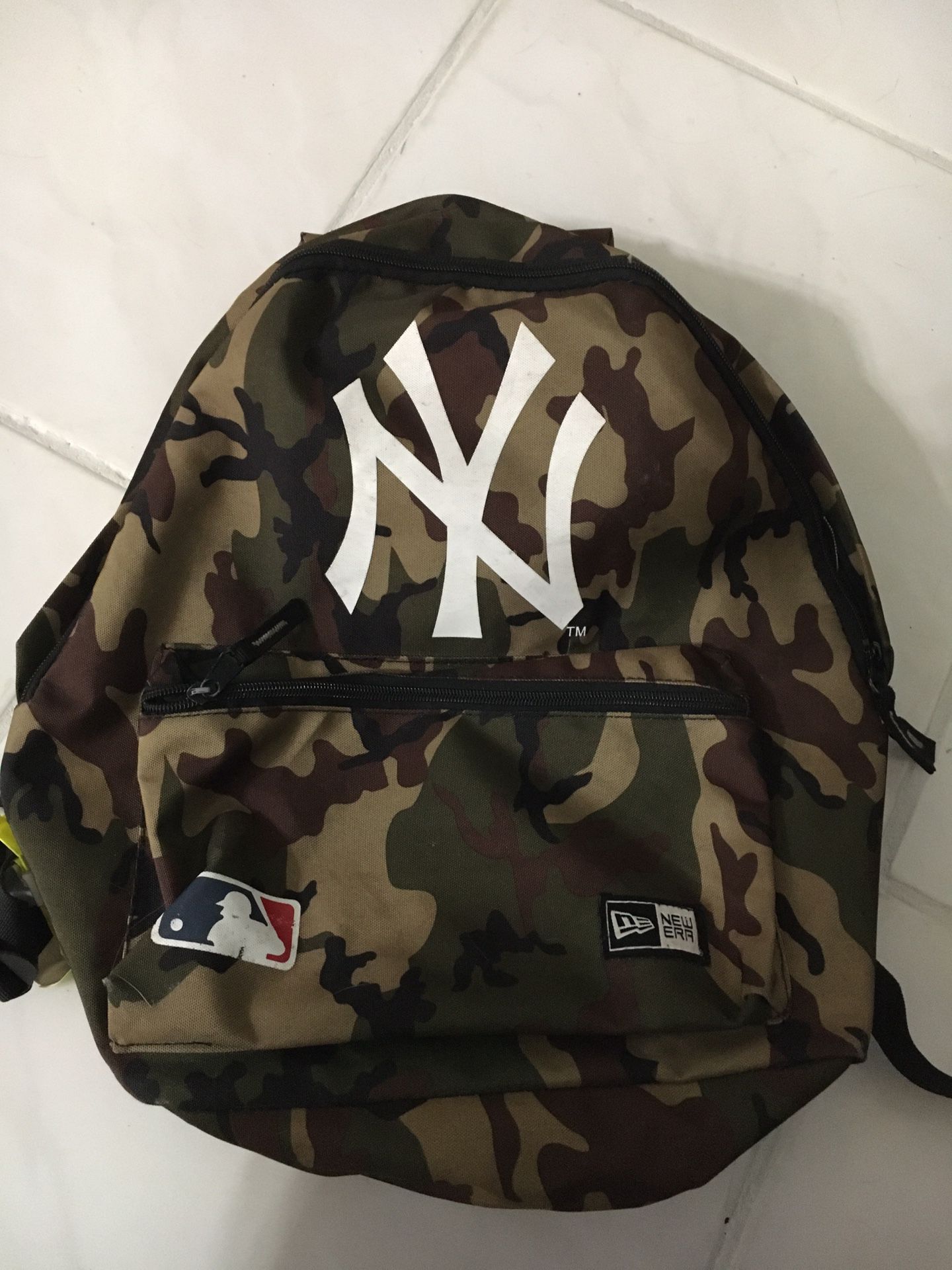 NY Yankee camouflage backpack kids