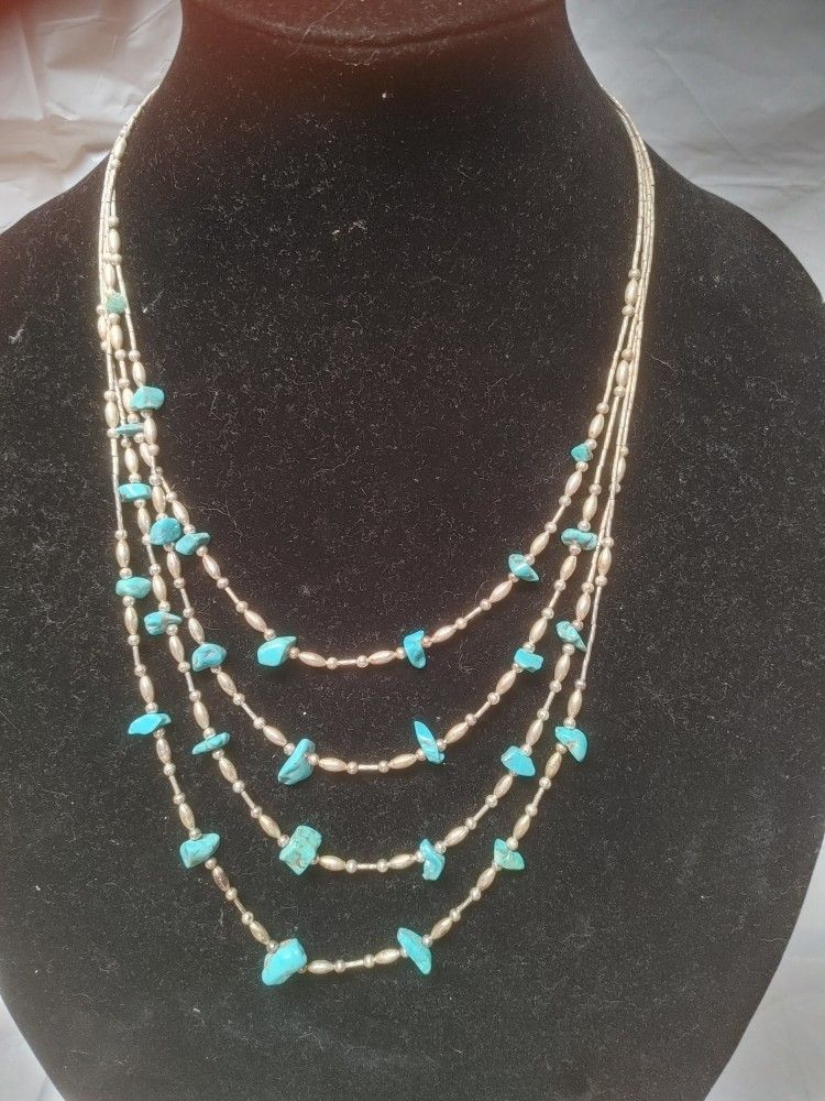 Vintage Southwest Silver Necklace