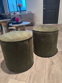Set of 2 West Elm Isla Ottoman