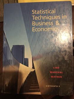 Statistical Techniques In Business And Economics Textbook