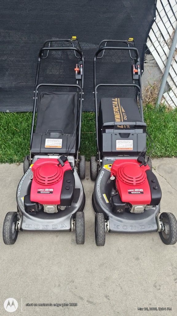 Honda HRC 216 Commercial Lawn Mower (1875 Each)