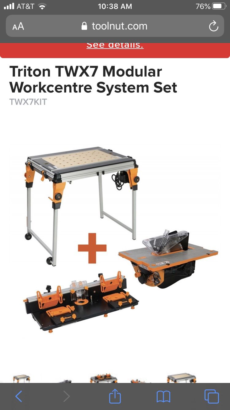 Triton Work Centre, Router, Table Saw, MFT, Woodworking