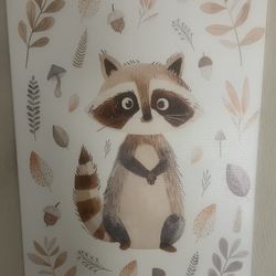 3 Pc Woodland Animal Wall Canvas For Nursery