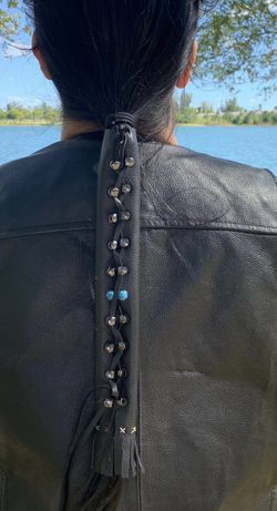 Ponytail, Hair Corset, Hair Gloves, Coleta, motociclista