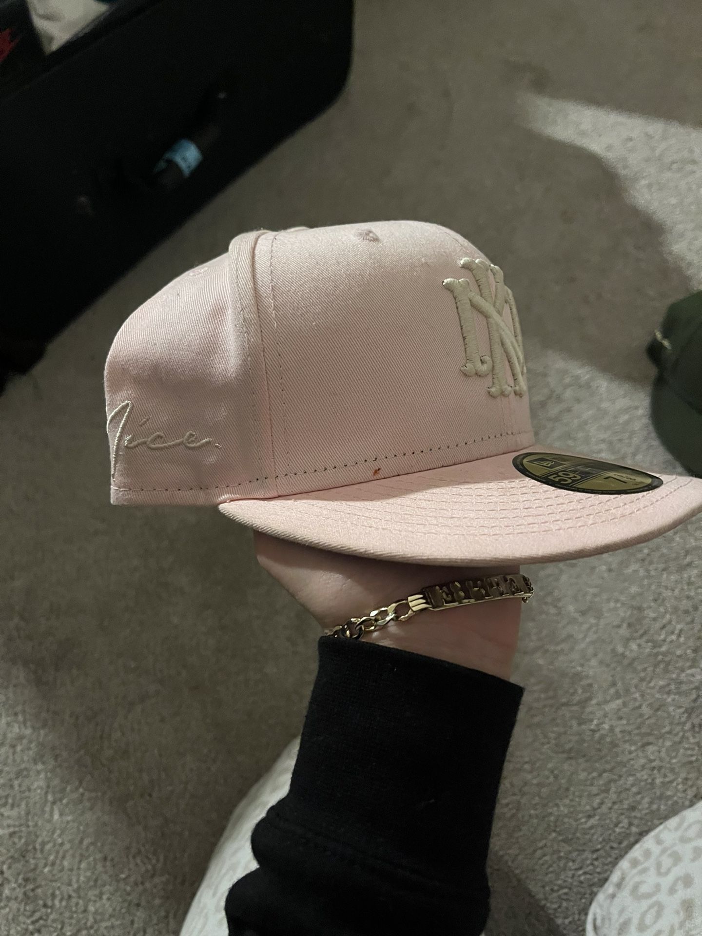 pink NY hat